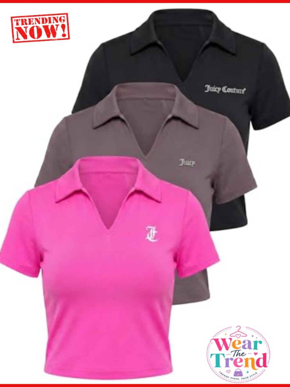 Womens V Neck Polo Shirt Short Sleeve Dry Fit Golf Athletic Tee